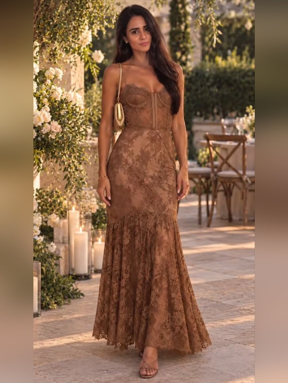 ZARA RING-DETAIL LACE STRAPPY DRESS 1758/151/745 - Picture 2 of 10